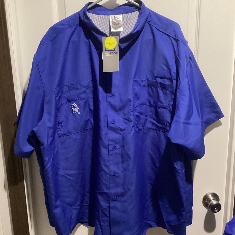 Men’s PROEDGE SS Button-Down NCAA Moisture Wicking Shirt - Size 2XL